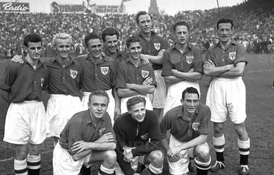Historie - Hilmar Staalgaard landskamp Sverige 1951.jpg 